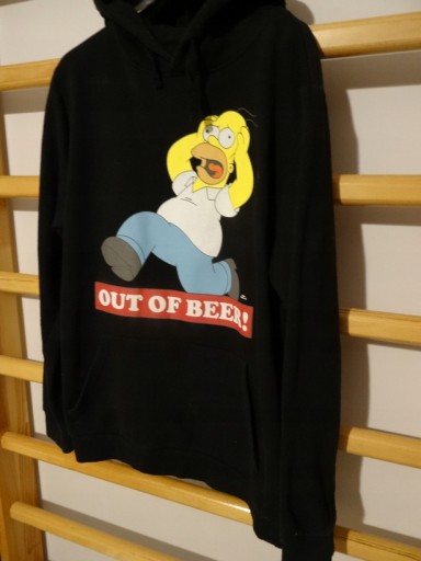 Zdjęcie oferty: THE SIMPSONS__BLUZA ___ Out of beer__ kaptur _ r M