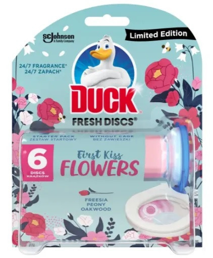 Zdjęcie oferty: Duck Fresh Discs First Kiss Flowers żelowe krążki