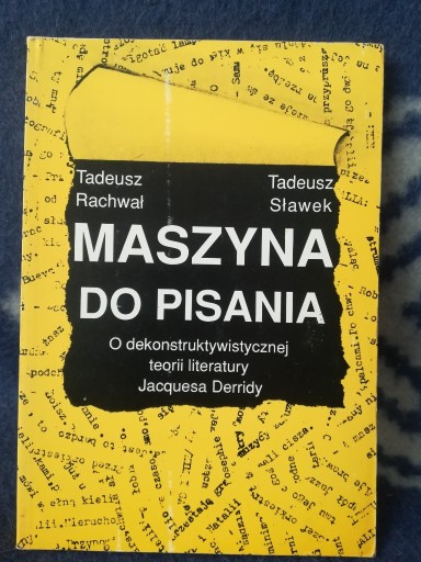 Zdjęcie oferty: Maszyna do pisania T. Rachwał T. Sławek