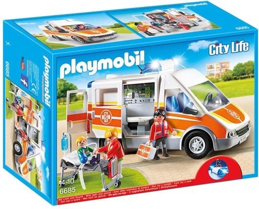 Zdjęcie oferty: PLAYMOBIL 6685 KARETKA POGOTOWIA ŚWIATŁO DŹWIĘK