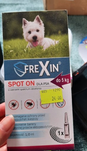 Zdjęcie oferty: Krople dla psa pchły kleszcze do 5 kg