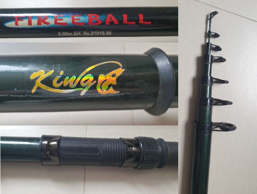 Zdjęcie oferty: KING Wędka FIREEBALL Długość: 6 metrów No.21816.00