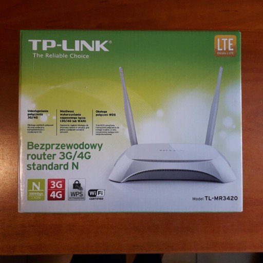 Zdjęcie oferty: Router Wi-Fi N LTE TP-Link TL-MR3420 USB 3G/4G 