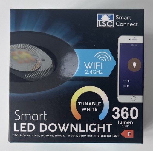 Zdjęcie oferty: Lampa LSD Smart Led DOWNLIGHT 360 lumen WiFi 