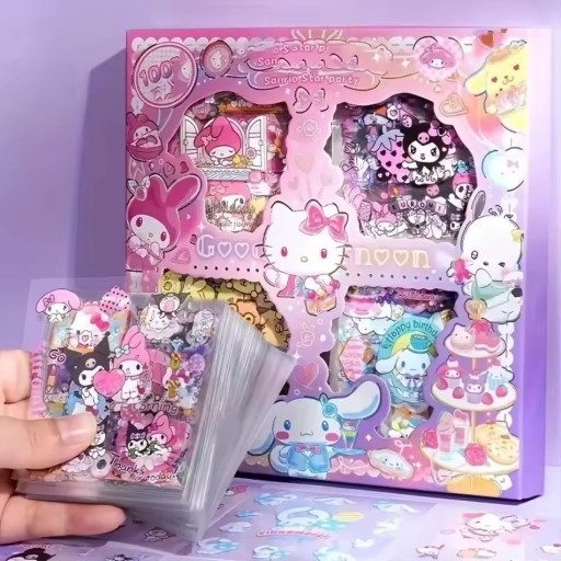 Zdjęcie oferty: Naklejki Scrapbooking  Sanrio Hello Kitty Kuromi Fun  prezent dla dziecka