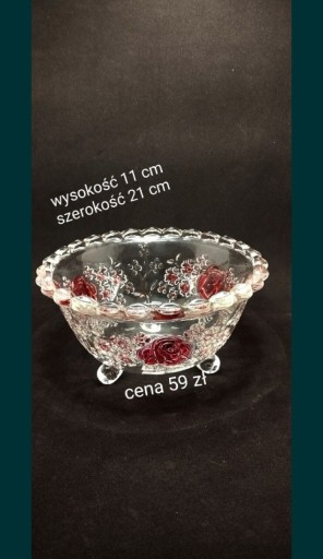 Zdjęcie oferty: Miska ze szkła kryształowego Candy Dish Vinta