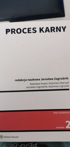 Zdjęcie oferty: proces karny J. zagrodnik