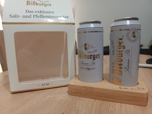 Zdjęcie oferty: Bitburger - solniczka i pieprzniczka