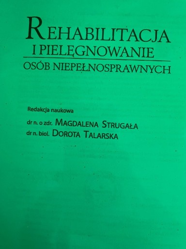 Zdjęcie oferty: Rehabilitacja i pielęgnowanie osób niepełnosprawny