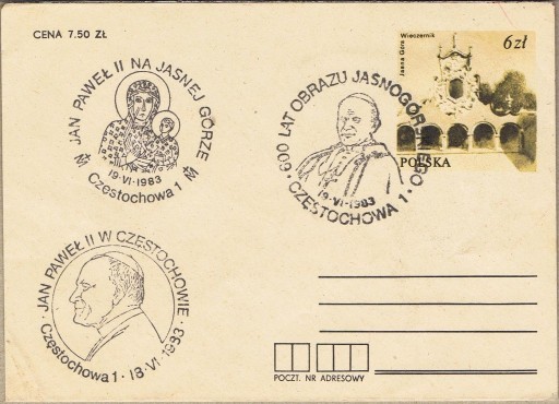 Zdjęcie oferty: Jan Paweł II - 19.06.1983 Częstochowa