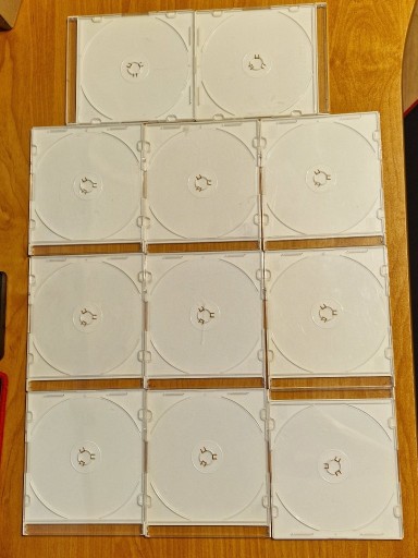 Zdjęcie oferty: Zestaw 11 Białych Pudełek Slim (5 mm) na Płyty CD/DVD Szerokość 5 mm