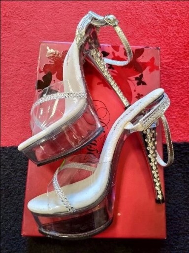 Zdjęcie oferty: Pleaser szpilki szklanki buty pole dance 37