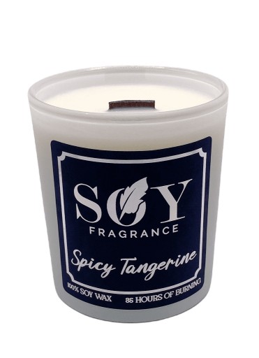 Zdjęcie oferty: Świeca sojowa- Spicy Tangerine / Drewniany knot