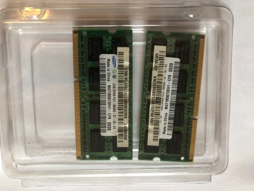 Zdjęcie oferty: Pamięć RAM SAMSUNG 2GB DDR3 1066MHz SODIMM Laptop