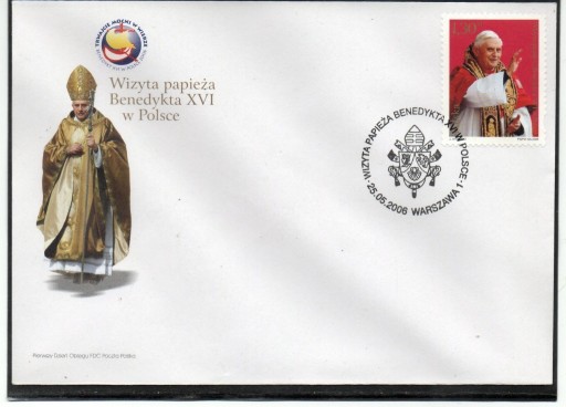 Zdjęcie oferty: koperta FDC - 4091 - 2006r.- Benedykt XVI