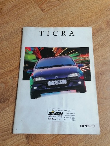 Zdjęcie oferty: Prospekt Opel Tigra