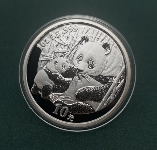 Zdjęcie oferty: Panda 2005 1 oz srebrna moneta pr 999