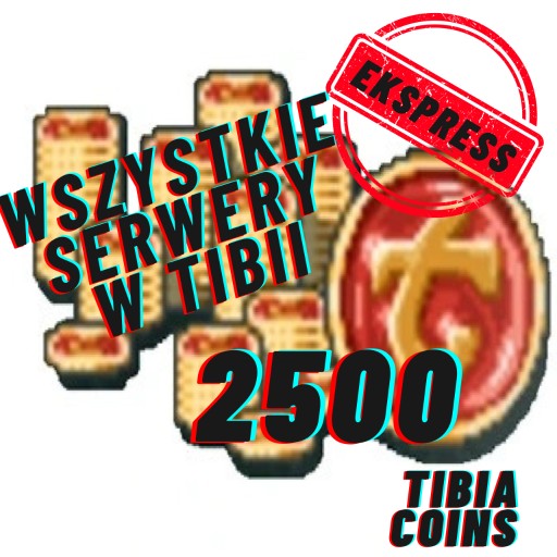 Zdjęcie oferty: 2500 TIBIA COINS 2500 TC TIBIA EKSPRESS