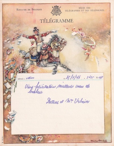 Zdjęcie oferty: Stare telegramy ozdobne - 5 szt.
