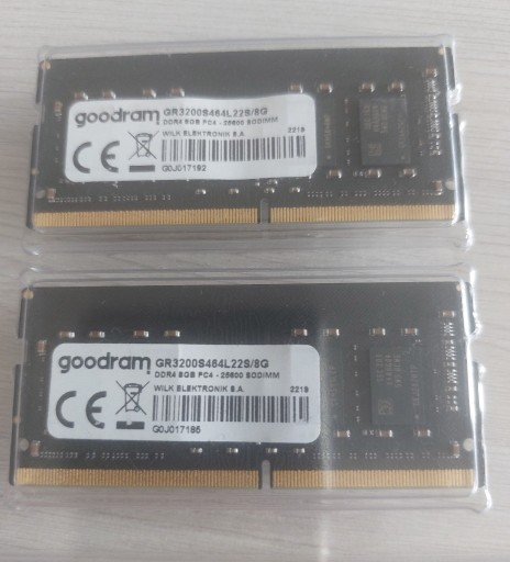Zdjęcie oferty: Nowa pamięć RAM DDR4 PC4 Goodram 2x8GB 16GB 3200
