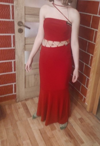 Zdjęcie oferty: Długa czerwona sukienka 