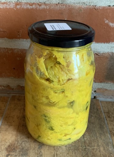 Zdjęcie oferty: Złote żółte łagodne kimchi z kurkuma 900 ml