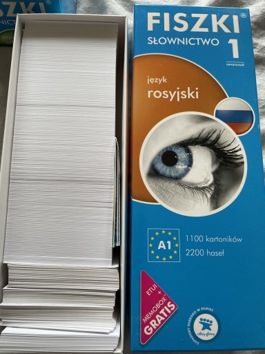 Zdjęcie oferty: Fiszki język rosyjski A1 słownictwo