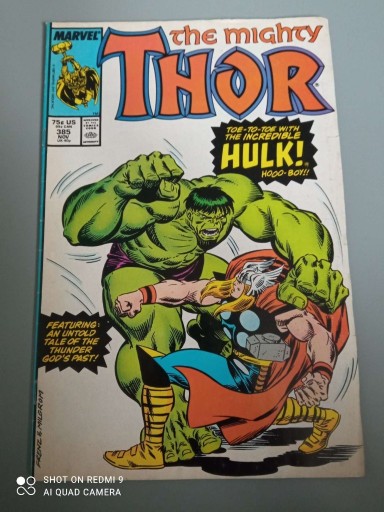 Zdjęcie oferty:  The Mighty Thor #385 Toe To Toe With Hulk