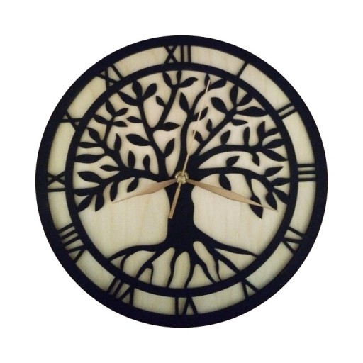 Zdjęcie oferty: Zegar, zegar ścienny, drzewo życia, yggdrasil,loft