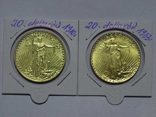 Zdjęcie oferty: 20 dollarów 1910,1933 monety kolekcjonerskie