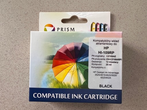 Zdjęcie oferty: Tusz Prism HI-109RP do drukarek HP czarny (black)