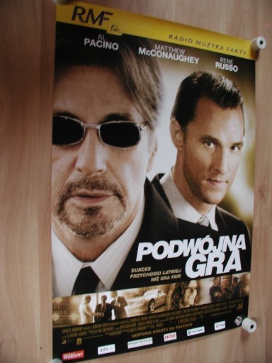 Zdjęcie oferty: PODWÓJNA GRA - Al Pacino - Plakat kinowy