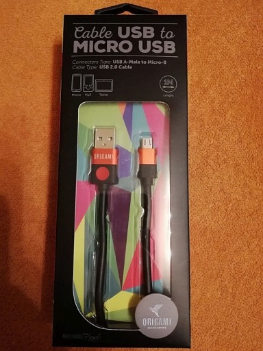 Zdjęcie oferty:  Kabelek Micro USB Lark Origami 1m