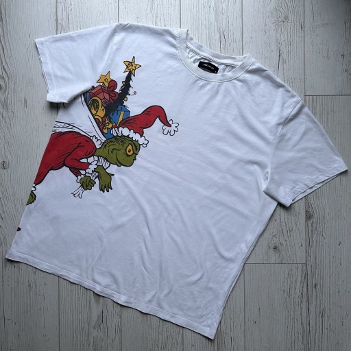 Zdjęcie oferty: Biała męska koszulka świąteczna t-shirt The Grinch Dr. Seuss Reserved XL