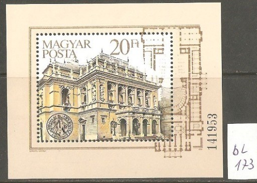 Zdjęcie oferty: Gmach opery w Budapeszcie Bl.173 Węgry