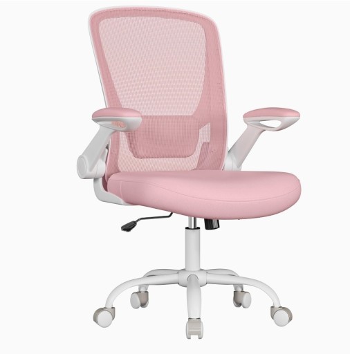 Zdjęcie oferty: Fotel biurowy obrotowy różowy wygodny do 120kg