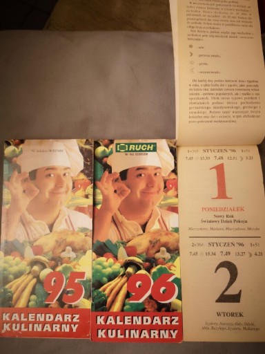 Zdjęcie oferty: ORYGINALNA KARTKA Z KALENDARZA.  1995 /96.