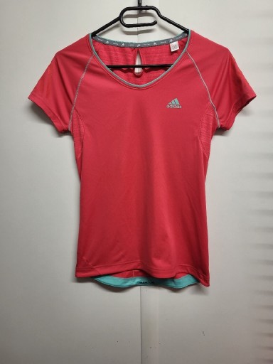 Zdjęcie oferty: Koszulka sportowa Adidas running kieszonka XS
