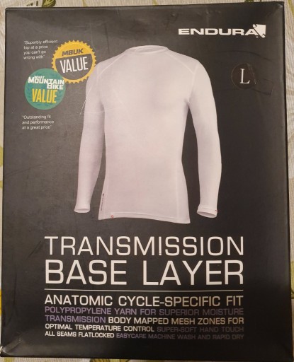 Zdjęcie oferty: Podkoszulka Endura Transmission Base Layer L biała