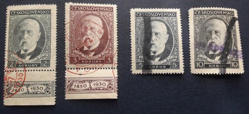 Zdjęcie oferty: Znaczki Czechosłowacja 1930 kasowane