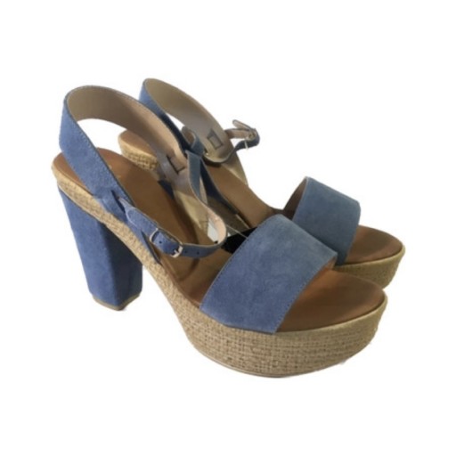 Zdjęcie oferty: Nowe niebieskie sandały na obcasie Versace 1969