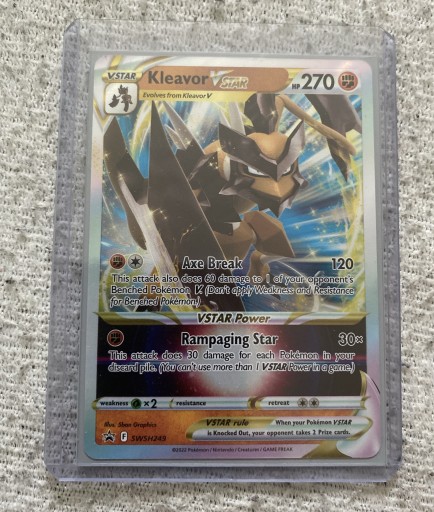 Zdjęcie oferty: Pokemon Kleavor V Star mint (koszulka+toploader)