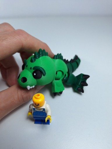 Zdjęcie oferty: T-rex dinozaur zielony druk 3d 