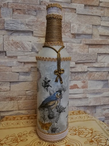 Zdjęcie oferty: Butelka ozdobna w rustykalnym stylu