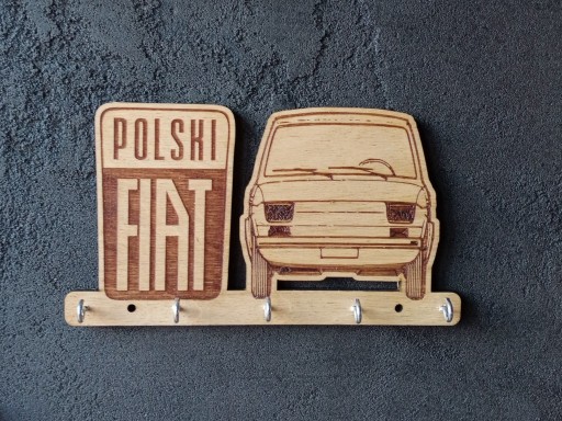 Zdjęcie oferty: Wieszak na klucze 30cm Fiat 126p Maluch + BRELOK