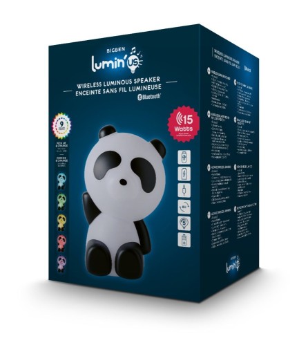 Zdjęcie oferty: Głośnik Bluetooth BIGBEN Luminus Panda, LED, 2200
