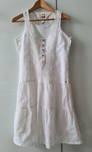 Zdjęcie oferty: Sukienka letnia Tommy Hilfiger S 36 bawełna biała
