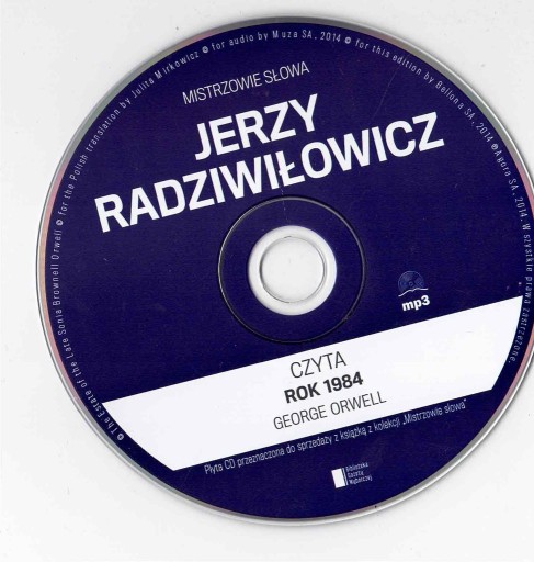 Zdjęcie oferty: Jerzy Radziwiłowicz czyta Rok 1984 George Orwell