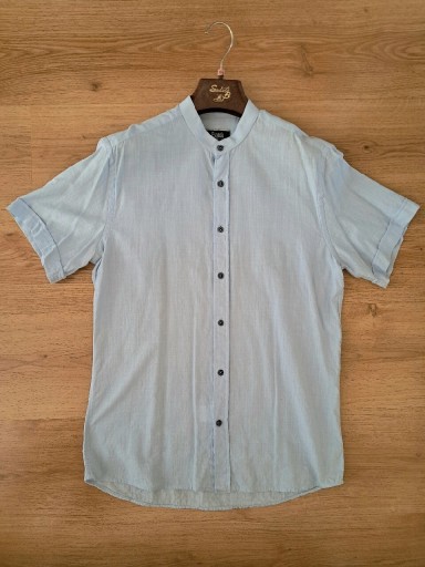 Zdjęcie oferty: Koszula  męska SLIM FIT r.M niebieska krótki rękaw 