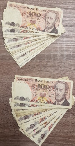 Zdjęcie oferty: Banknoty 100 złotowe PRL